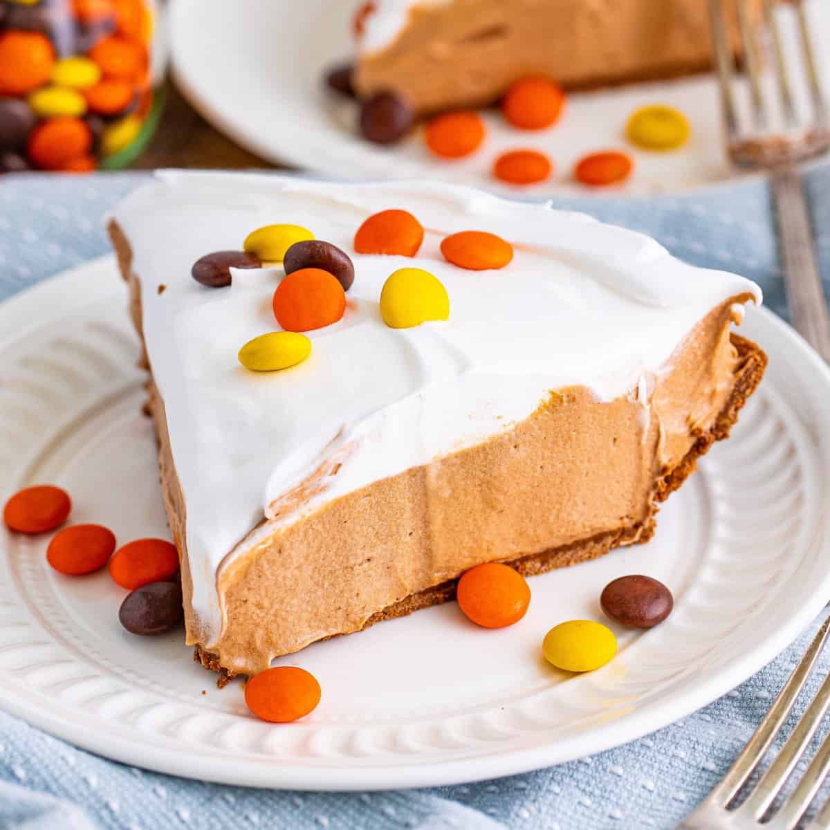 ベイクチョコレートピーナッツバタープディングパイ